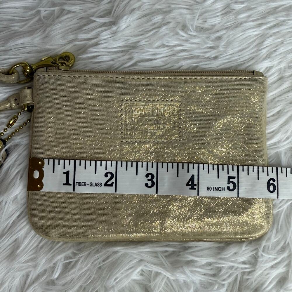 COACH Gold Poppy Wristlet - Picture 8 of 9